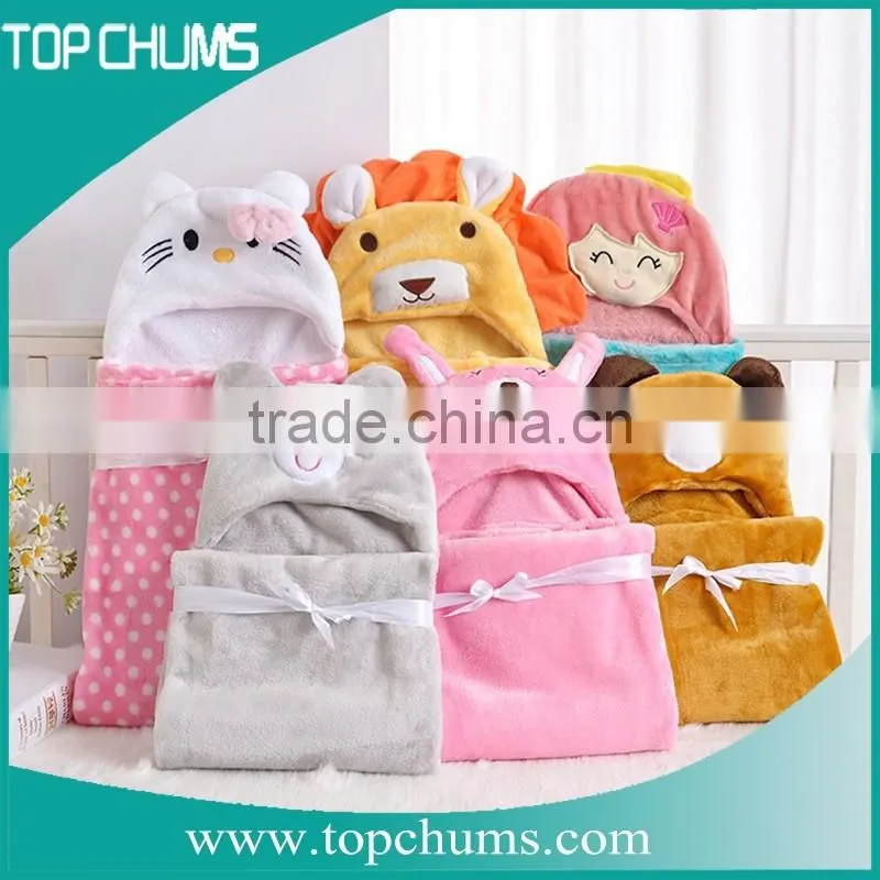 100 Polyester High Quality Luxury baby poncho