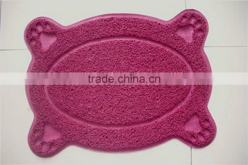 Hot sales PVC coil cat litter mat, PVC pet mats