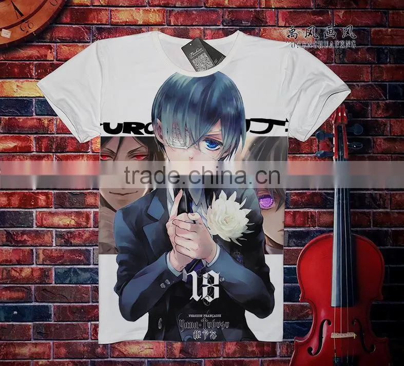 Anime Manga Kuroshitsuji Black Butler Short Sleeve T-shirt ( S M L XL XXL XXXL)