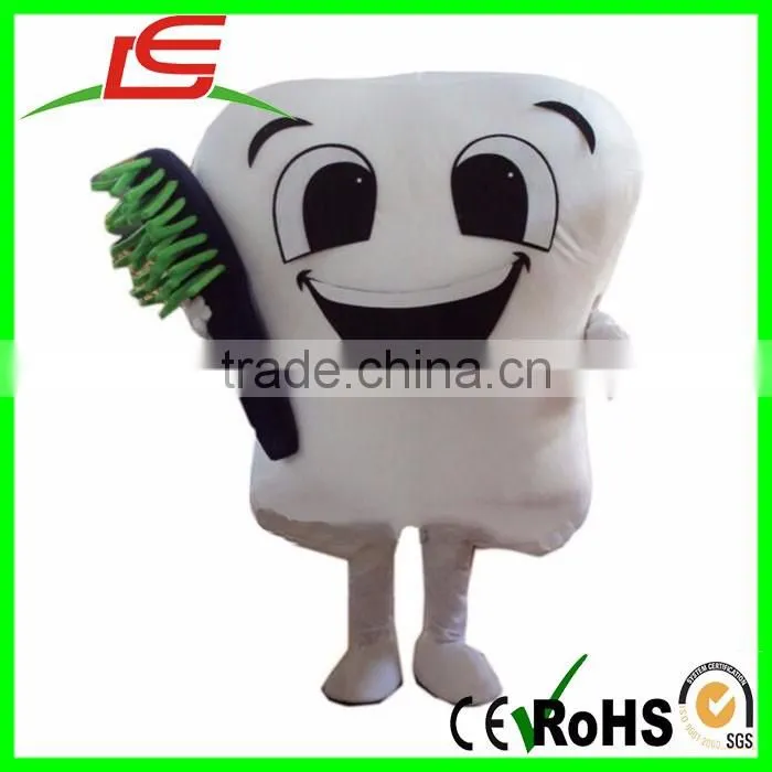 wholesale solid tooth cartoon reality clothing costumes adult mascot