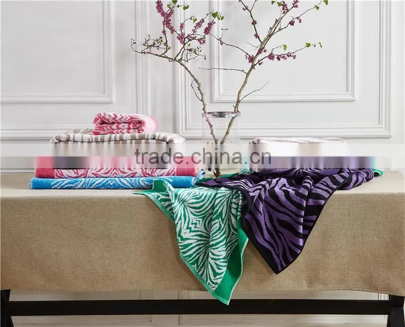 wholesale cotton High quality zebra stripe yarn dyed beach towel with custom logo