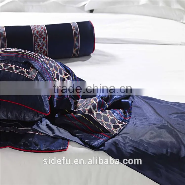 Cheap100% Polyester Decorative Hotel Bed Runner Hotel Pillow Case Cushion Cover