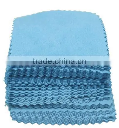 Supply Silver Jewelry Cleaning Gold Cleaner Polishing Cloth 80x80mm Cheapest Double Sides Cotton Flannels Fabric
