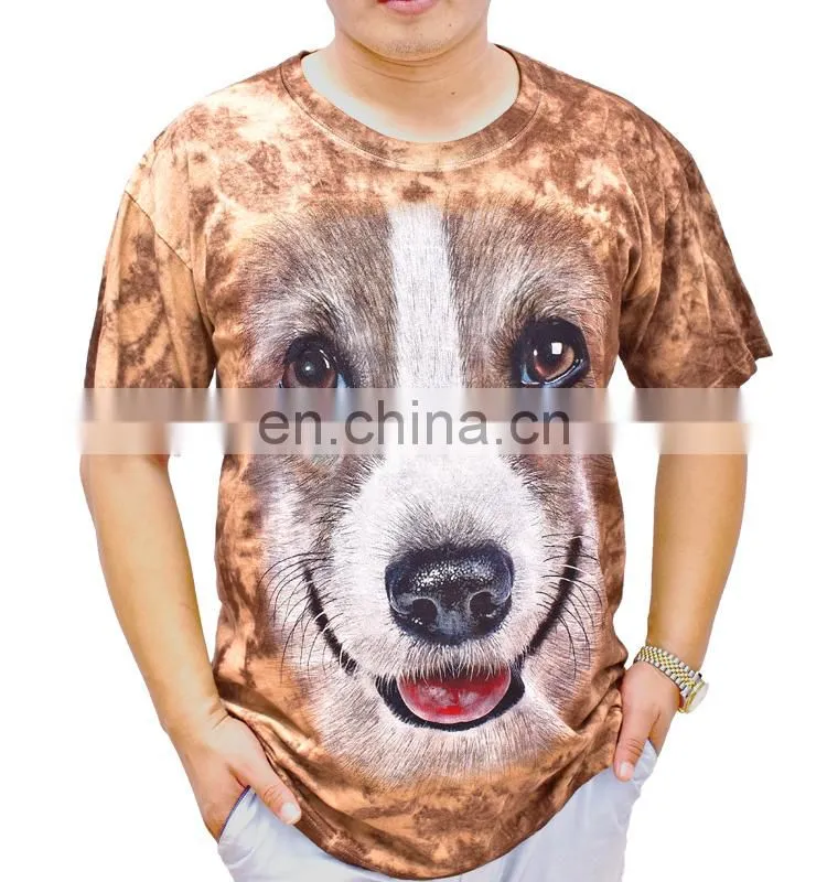 Men t-shirts with 3d animal print,animal printed 3d t-shirt,3d printing t shirt