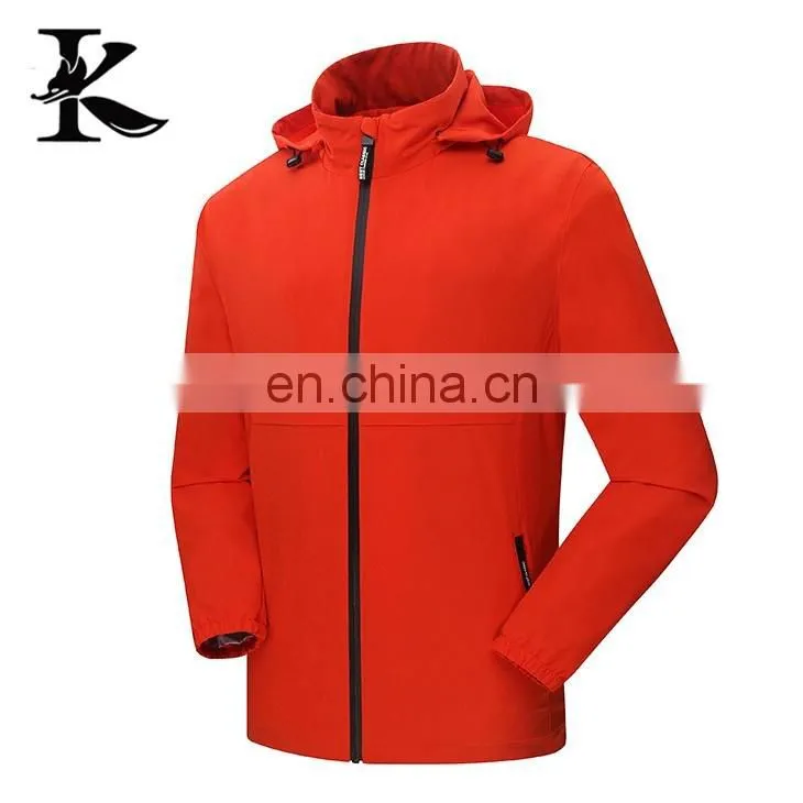 Custom outdoor waterproof jacket winter windbreaker for men