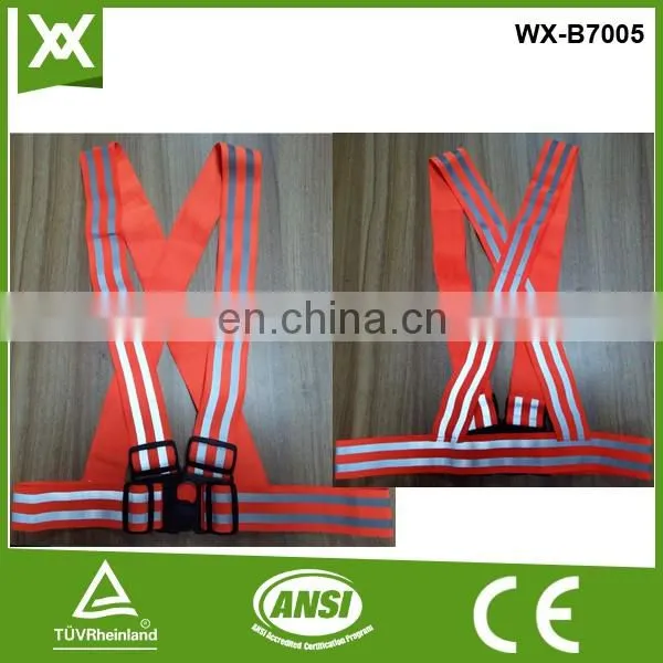 Factory made safety reflective with buckle warning elastic belt