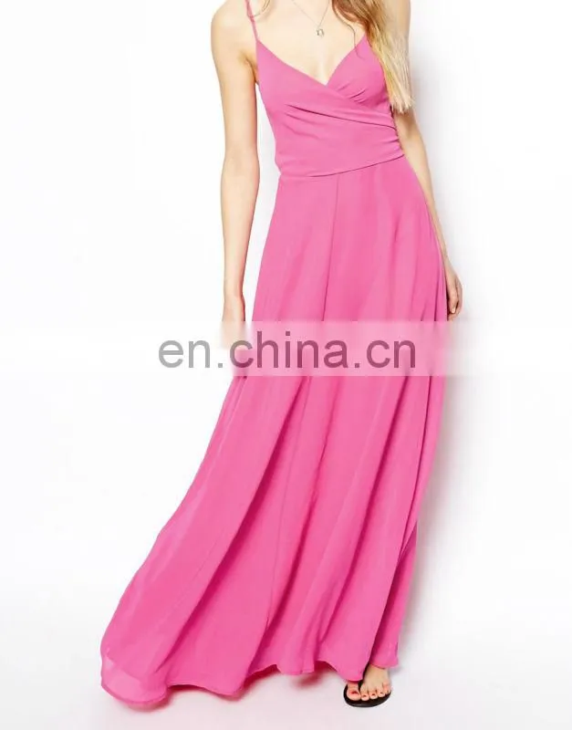 CHEFON Wrap Front designer maxi dresses
