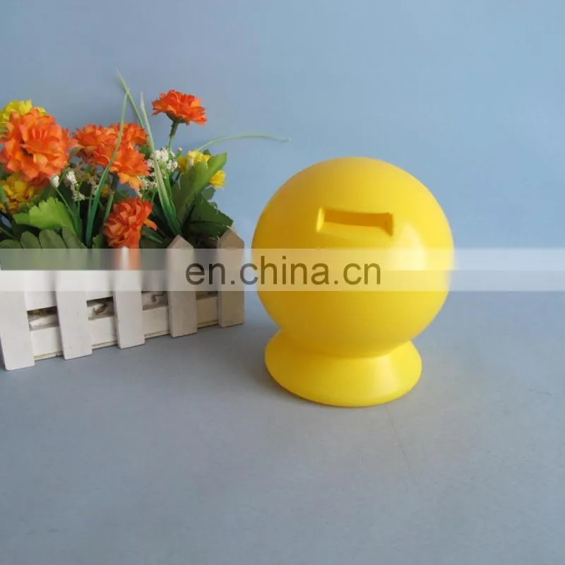 Lovely smile face plastic coin box