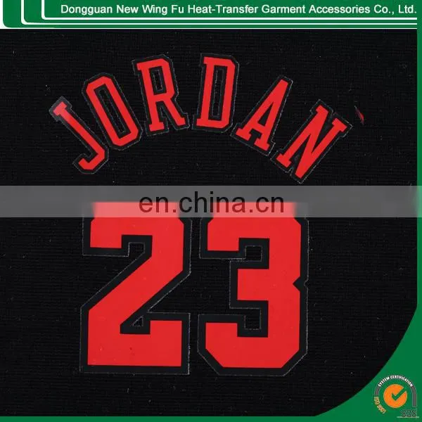dongguan plastic film wash care label heat transfer print