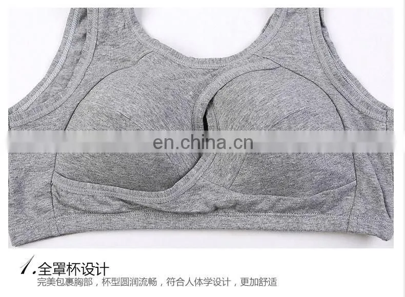 2016 Wholesale 100% cotton fitness gym wear sports bra#WX0029