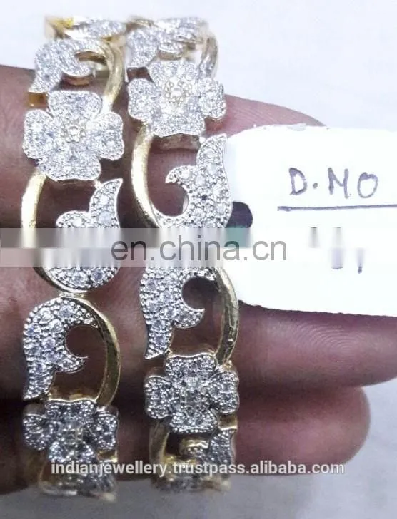 High quality cubic zirconia bangle exporter, american diamond bangle, cz bangles imitation diamond bangles manufacturer