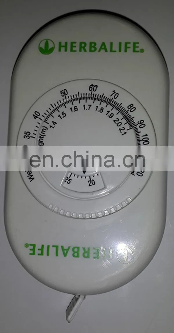 plastic big heart-shape BMI Tape measure