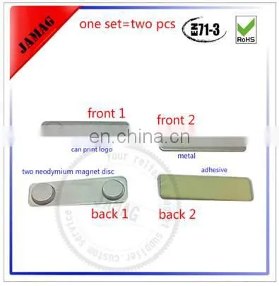 Plastic Name Badge/Tag with Pin Magnet