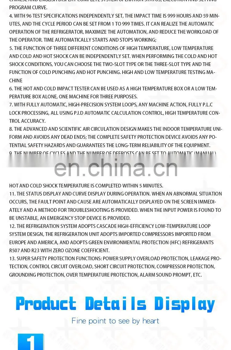 Testing Equipment Mobile Laboratory Machine Hot And Cold Control Impact Testing Equipment Thermal Shock Test Chamber