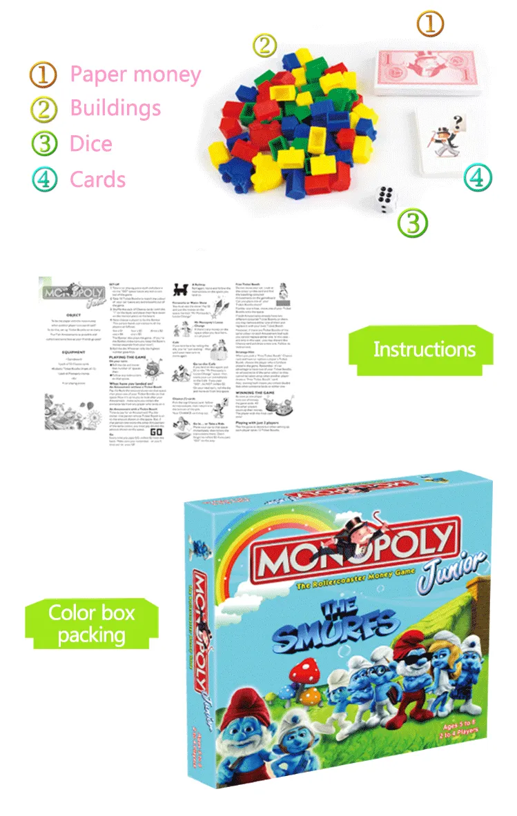 Manufactory funny and educational board games for kids