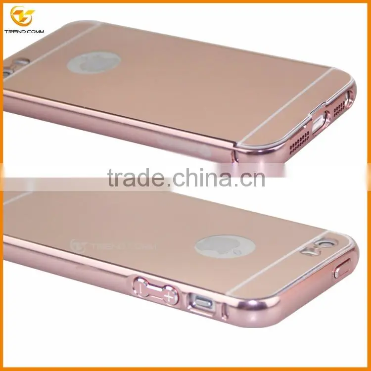 wholesale aluminum metal bumper plating mirror hard cover for iphone 5s