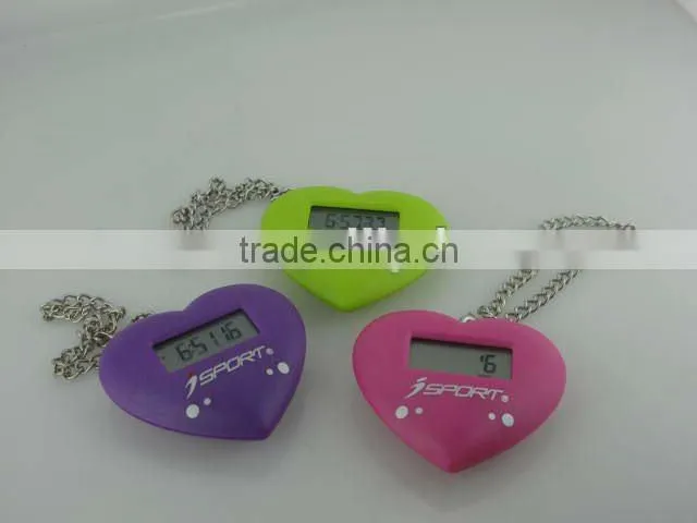Heart Shaped Pedometer Step Counter and Calorie Meter