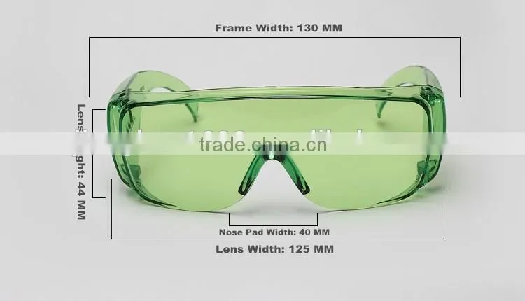 Traditional blue welding filter lens safety eyewear Wide temples increase side protection safety goggles