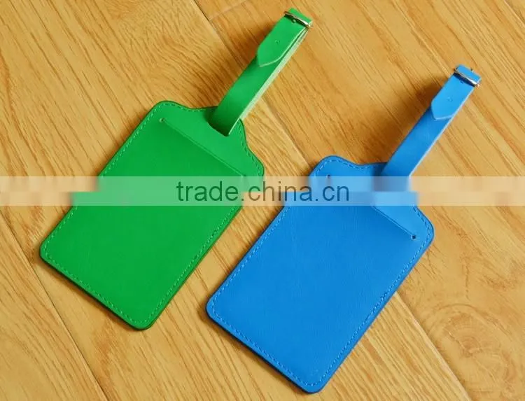wholesale genuine leather luggage tags baggage tags colorful luggage parts
