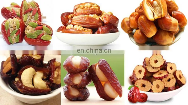 Dates pitting machine for jujube seeds removing processing 5000kg per hour processing equipment