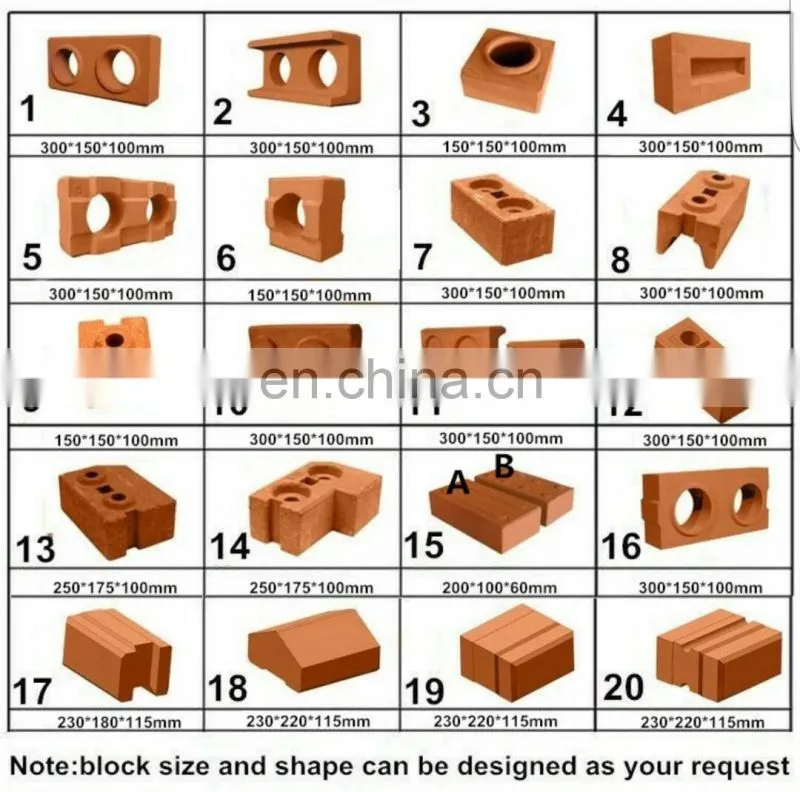 manual clay hydraulic press form concrete brick making machine/cement brick machine