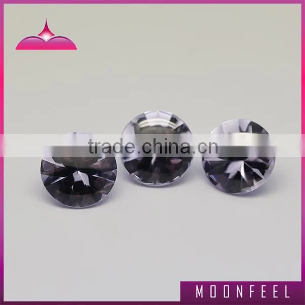 Lavender round cz diamonds