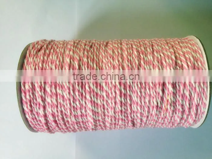 Colorful christmas twisted cord paper rope wholesale