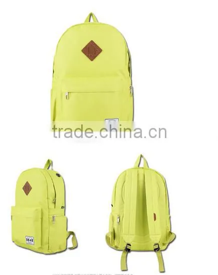 canvas sport backpack 2016 spring fashion school backpack