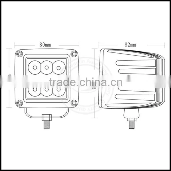 NEW high quality 12v 24v ATV Motor 18w square led work light