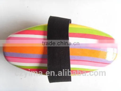 rainbow stripe horse body brush with elastic strap/Yima