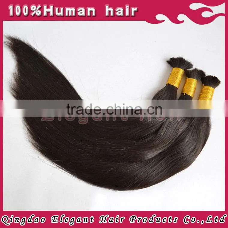Uprocessed 100% human hair wholesale natural color Raw Indian Temple Bulk Hair