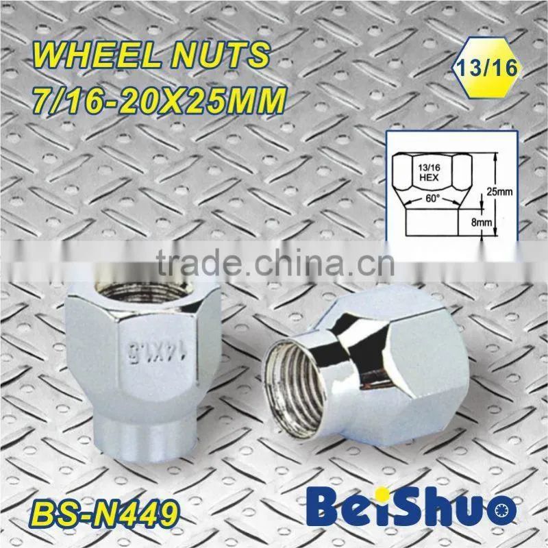7/16-20X25MM HEX 13/16 wheel nut wheel accessor