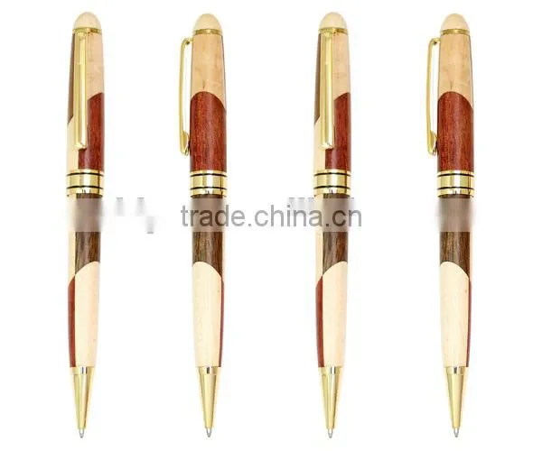industrial price promotional wooden ball pen for office writing