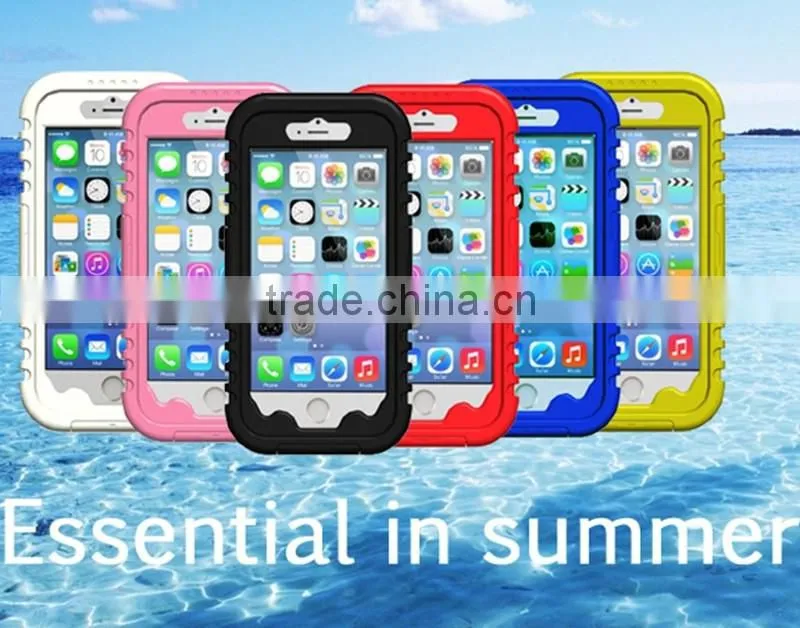 For iphone waterproof cell phone case red