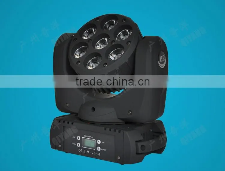 QY-3109 7pcs 10W RGBW 4 IN 1 led beam moving head