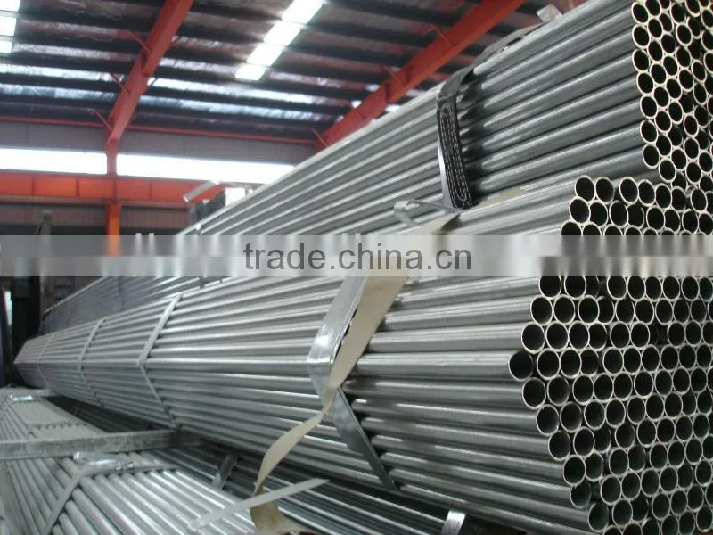 Galvanized Round Steel Pipes -- Roof Truss / Fences / Porch / Z : 8 micron