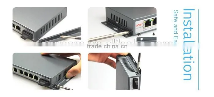 9 Port Ethernet PoE switch 48v with 1 Fiber Port (IEEE802.3af )