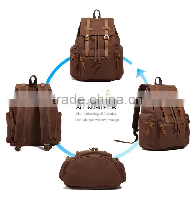 high quality backpack,hot sale custom backpack bag,fashion simple plain canvas backpack