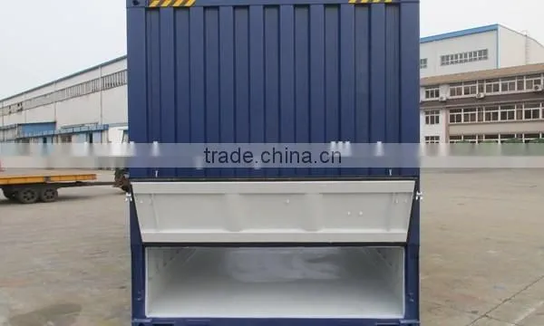 Front discharging container type 20' ft high cube bulk container