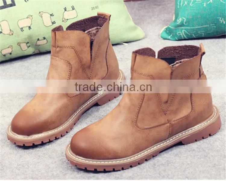 Plastic ankle boots for women rubber cowboy rain boots women made in China XT-DA0764