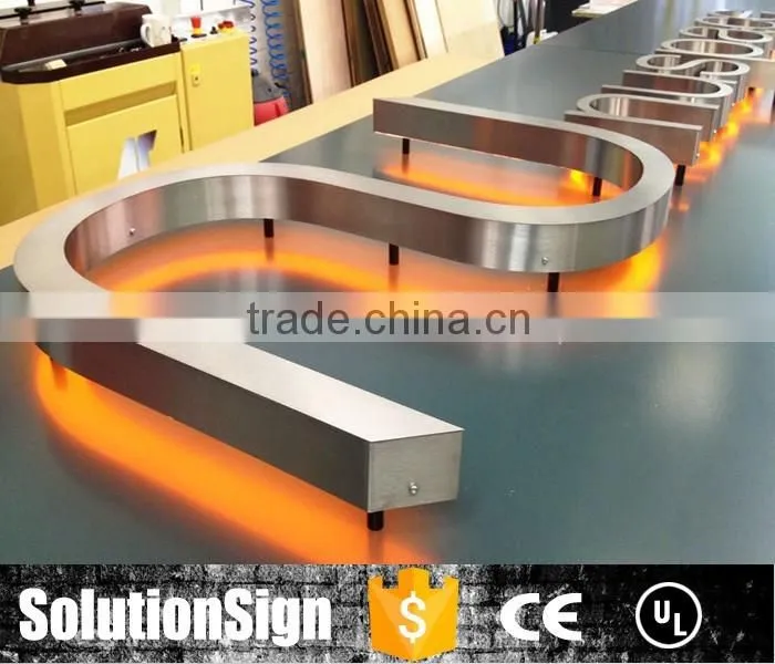 Custom Advertising 3d letter light channel led outdoor sign
