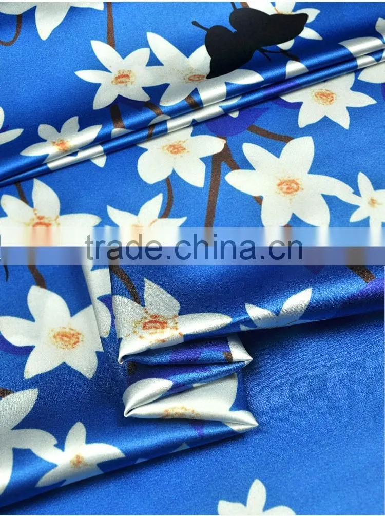 16 momme pure crepe satin plain fabric