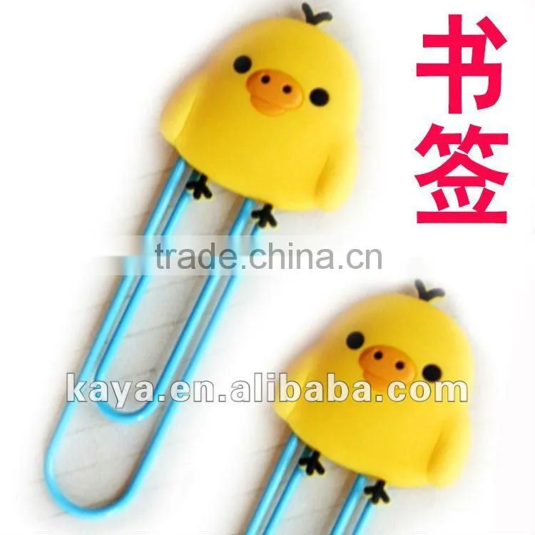 Factory OEM soft pvc handmade bookmark