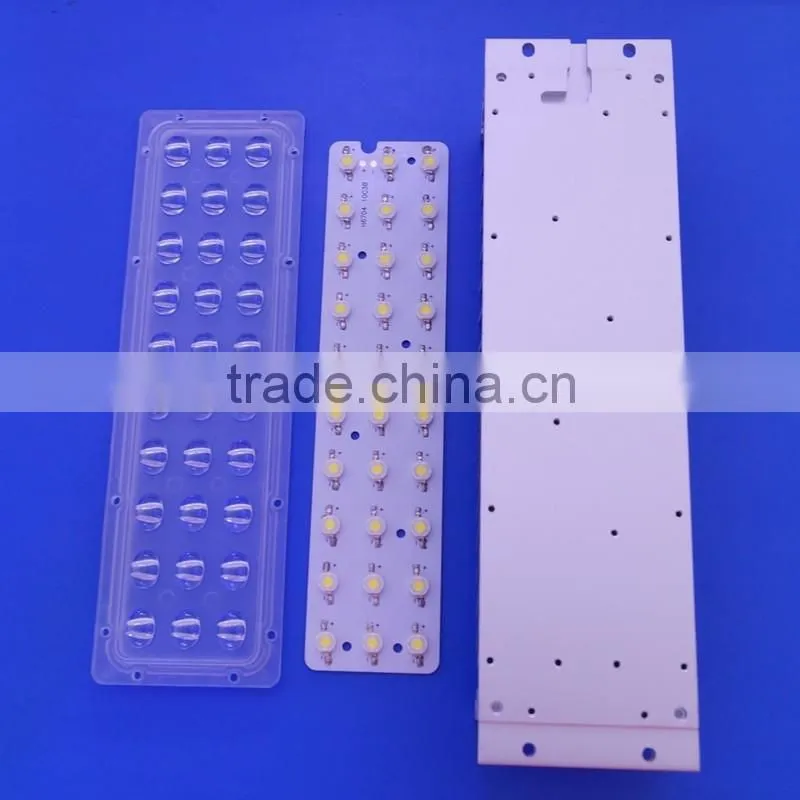 60w led street light pcb lens module for Street light assembling