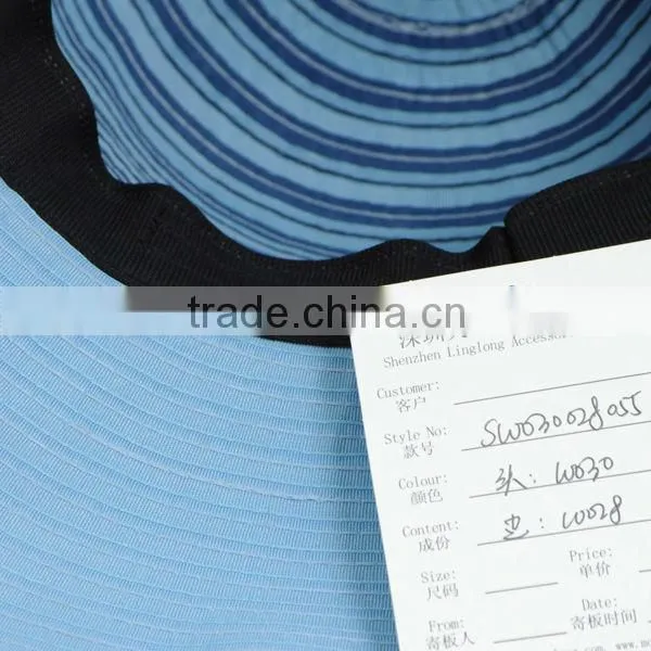 2014 The newest stripe paper braid hat