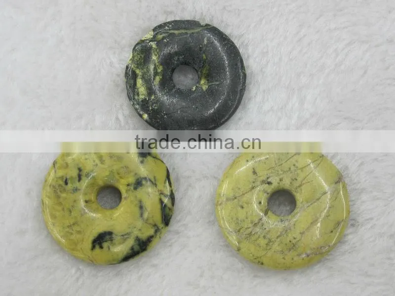 Wholesale 15-50mm Lemon Stone donut gemstone