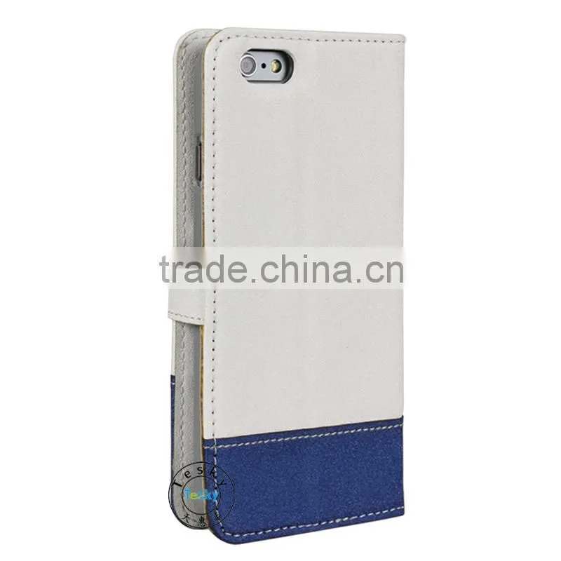 hand flip leather wallet phone case for iphone 6, for iphone 6 case 4.7 inch