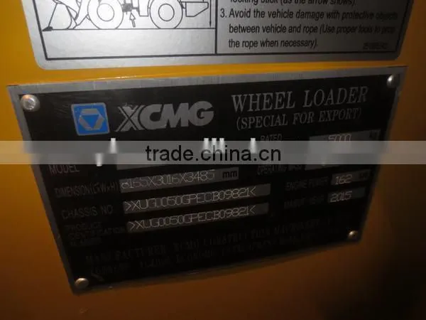 China top brand price xcmg wheel loader zl50g, wheel loader for sale