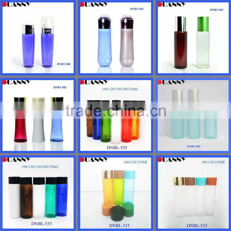 CUSTOM 120ML 150ML LOTION TONER BOTTLES, PET PLASTIC LOTION TONER BOTTLES 120ML 150ML