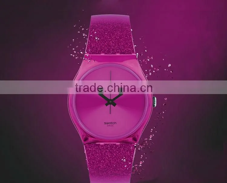 The neon color with rubber band hot sales caswstch series watch